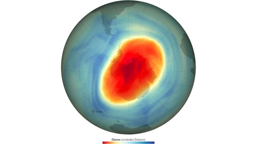 El agujero de la capa de ozono de la Antártida es más grande y persistente entre 2020 y 2022