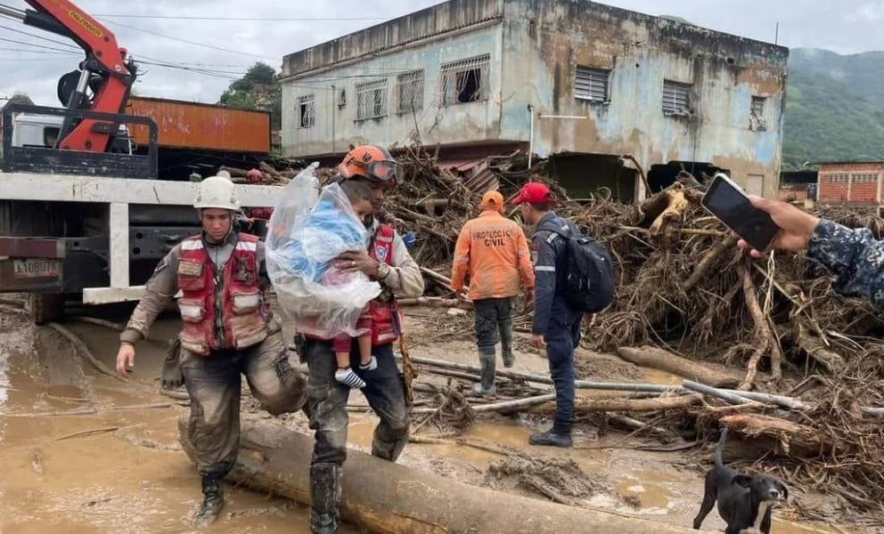 Las Tejerías: decretada Zona de Desastre tras deslave que dejó 22 muertos