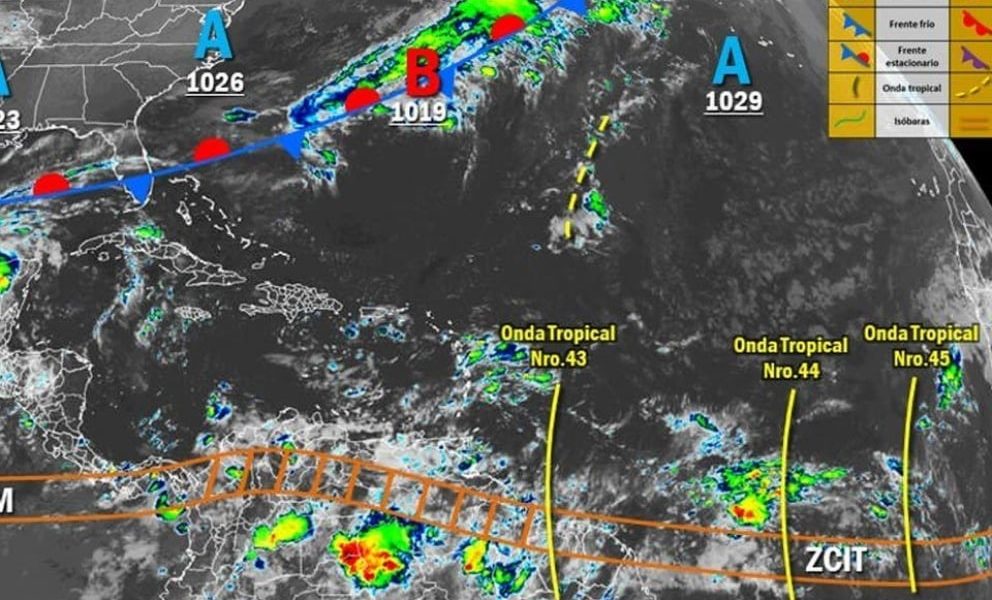Tres ondas tropicales se acercan a Venezuela