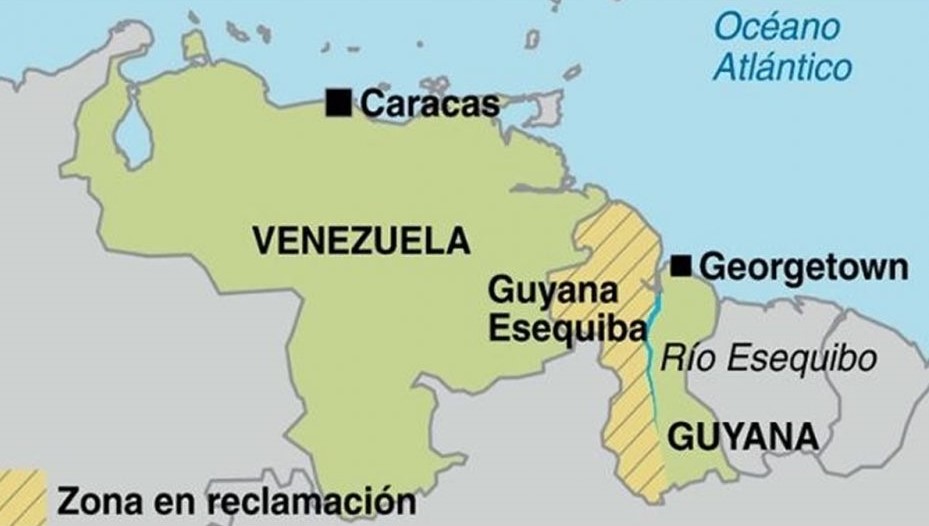 las acciones que ha emprendido la república de Guyana para extraer petróleo en el río Esequibo, lo cual consideran las autoridades venezolanas una provocación por parte del Estado guyanés