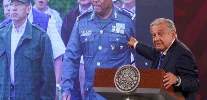 Presidente de Mexico en conferencia de prensa