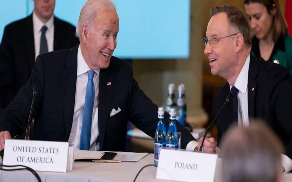 Presidentes de USA y Polonia, Joe Biden y Andrzej Duda
