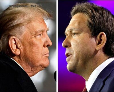 El expresidente Donald Trump llegó a Iowa pocos días después de que el gobernador de Florida, Ron DeSantis, visitara el estado clave de votación anticipada y se apoyara en algunas de las batallas de guerra cultural que han impulsado la fortuna política de su potencial rival presidencial.
