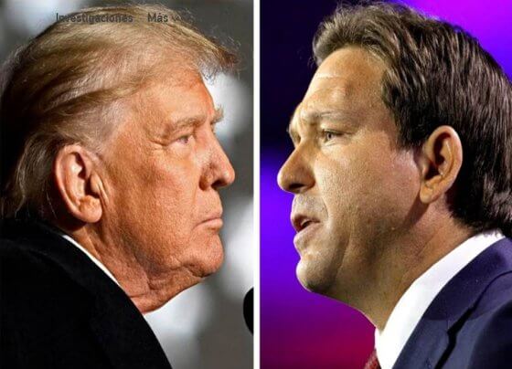 El expresidente Donald Trump llegó a Iowa pocos días después de que el gobernador de Florida, Ron DeSantis, visitara el estado clave de votación anticipada y se apoyara en algunas de las batallas de guerra cultural que han impulsado la fortuna política de su potencial rival presidencial.