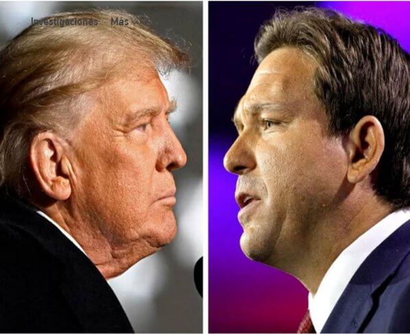 El expresidente Donald Trump llegó a Iowa pocos días después de que el gobernador de Florida, Ron DeSantis, visitara el estado clave de votación anticipada y se apoyara en algunas de las batallas de guerra cultural que han impulsado la fortuna política de su potencial rival presidencial.