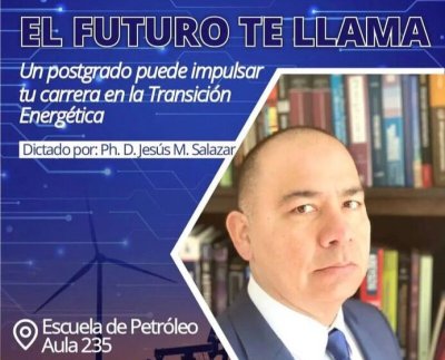 Salazar ofrecerá una conferencia en la Universidad Central de Venezuela y otra en la Torre Inelectra, Centro Profesional Santa Paula.