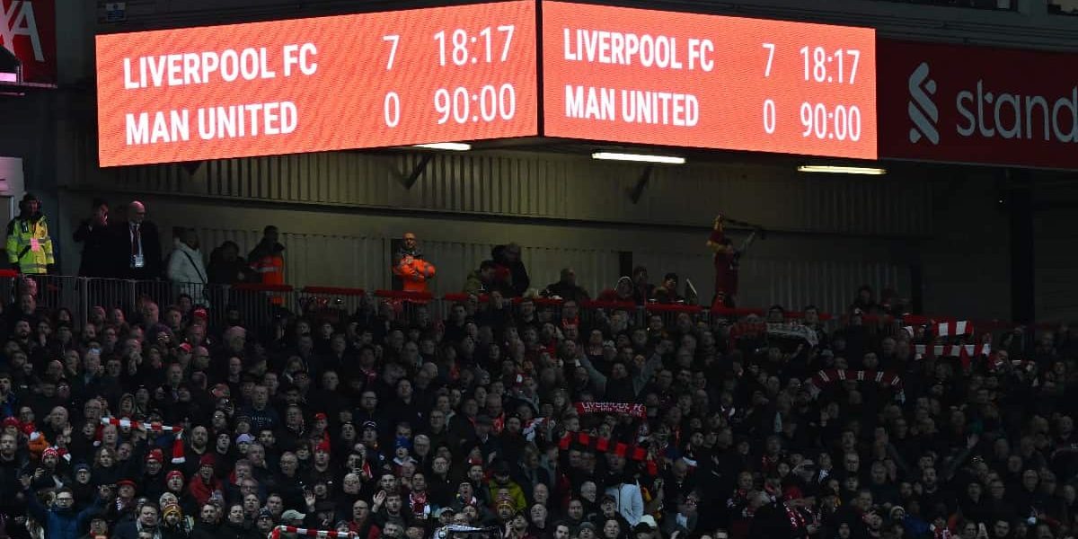 Este domingo 05 de marzo, se realizó un partido histórico entre Liverpool y Manchester United, que culminó en una histórica goleada contra los dirigidos por Eric Ten Hag.