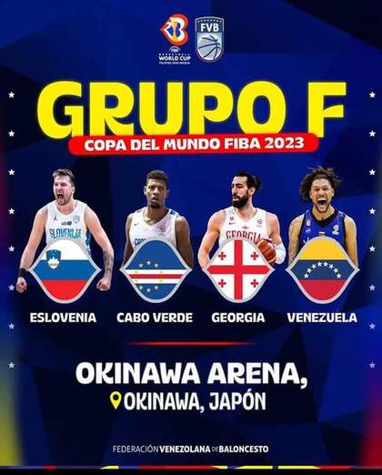 La selección venezolana de baloncesto conoció en Manila, Filipinas a los rivales que tendrá en la primera ronda del Mundial FIBA 2023.