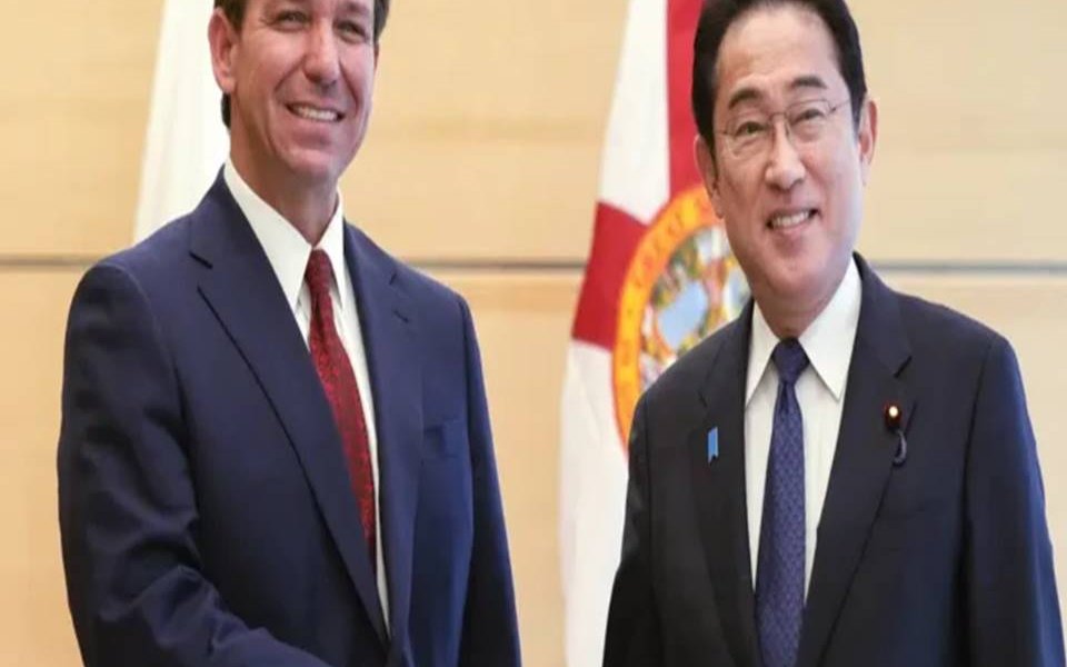 El gobernador de Florida, Ron DeSantis se reunió con el primer ministro, Fumio Kishida, y otros funcionarios dentro de una misión comercial de cuatro países percibida como un intento del republicano, que se espera anuncie una campaña presidencial, para mejorar sus credenciales diplomáticas.