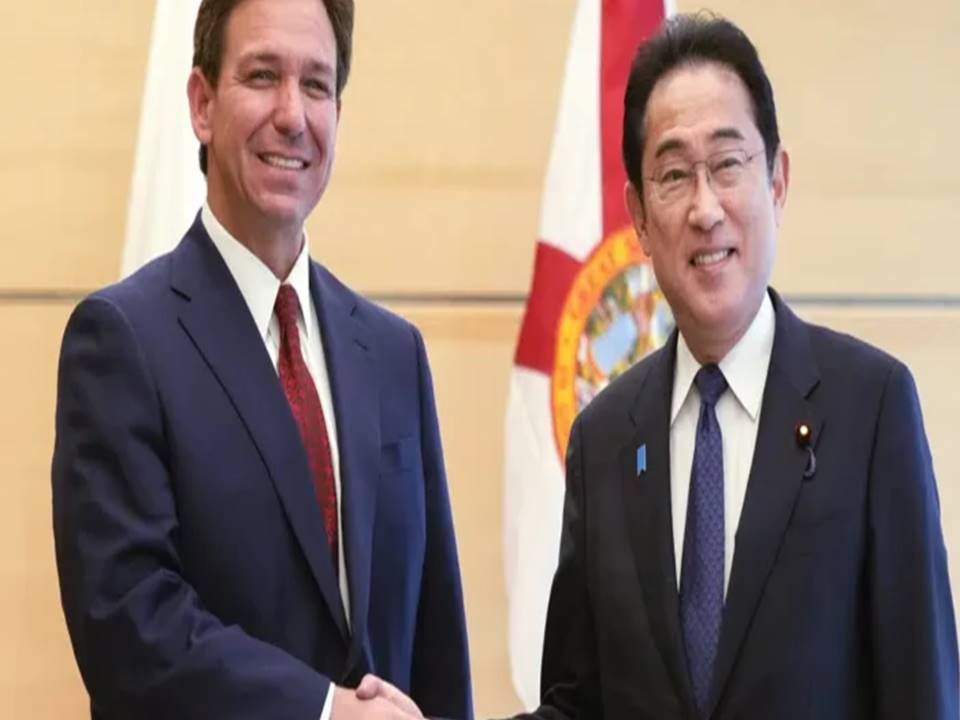 El gobernador de Florida, Ron DeSantis se reunió con el primer ministro, Fumio Kishida, y otros funcionarios dentro de una misión comercial de cuatro países percibida como un intento del republicano, que se espera anuncie una campaña presidencial, para mejorar sus credenciales diplomáticas.