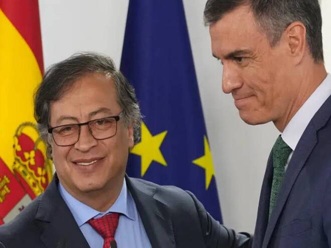 Pedro Sánchez, presidente del Gobierno de España, dio su total respaldo al plan de paz del presidente de Colombia, Gustavo Petro para lograr un alto el fuego con la organización guerrillera Ejército de Liberación Nacional (ELN).