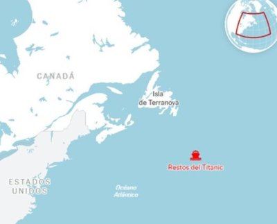 La Guardia Costera estadounidense busca un sumergible en el que viajaban cinco personas según The Guardian.