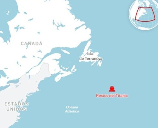 La Guardia Costera estadounidense busca un sumergible en el que viajaban cinco personas según The Guardian.