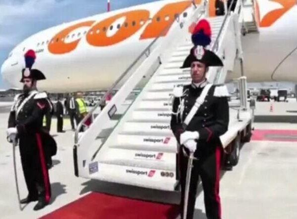 El presidente de Cuba, Miguel Díaz-Canel comenzó este lunes su gira europea en Roma