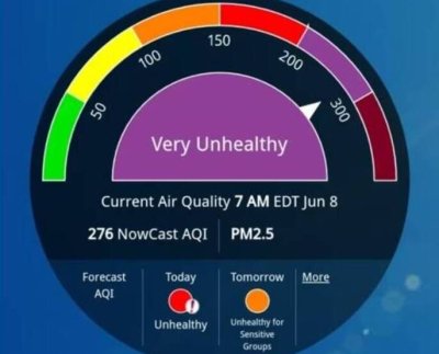 El código violeta indicador del máximo nivel de alerta roja que imperó en Washington y otras ciudades de la costa noreste de Estados Unidos