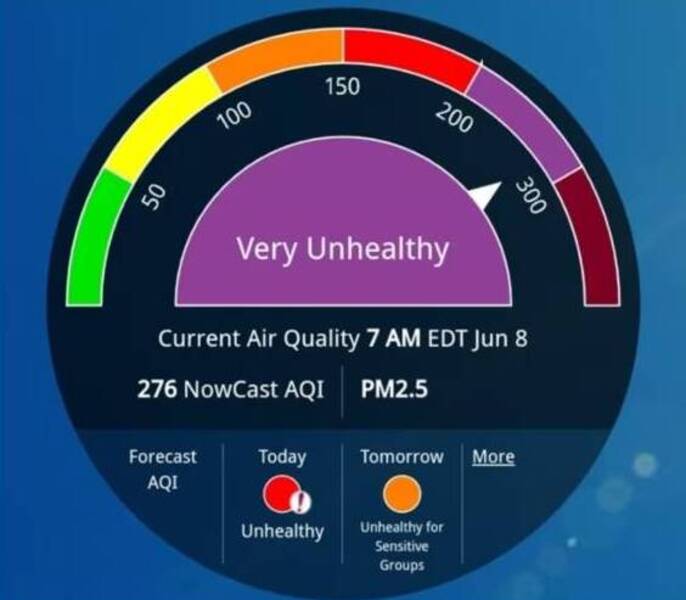 El código violeta indicador del máximo nivel de alerta roja que imperó en Washington y otras ciudades de la costa noreste de Estados Unidos