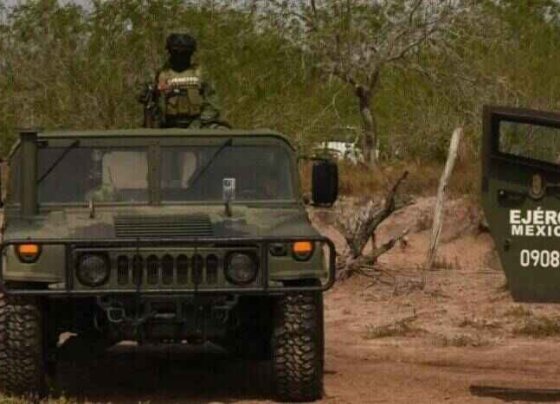 El intercambio de disparos ocurrió cuando un convoy militar fue atacado en la mañana por un grupo de sujetos armados en un ejido de la localidad de Valle Hermoso