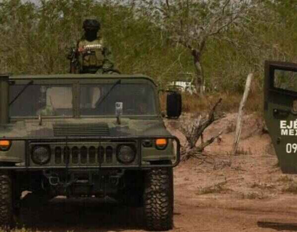 El intercambio de disparos ocurrió cuando un convoy militar fue atacado en la mañana por un grupo de sujetos armados en un ejido de la localidad de Valle Hermoso