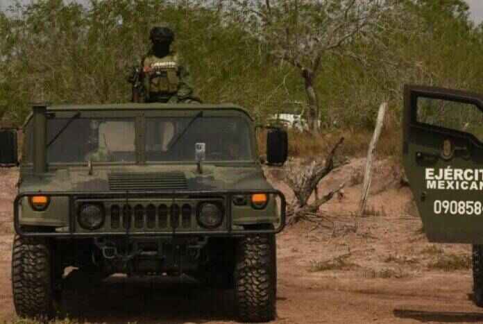 El intercambio de disparos ocurrió cuando un convoy militar fue atacado en la mañana por un grupo de sujetos armados en un ejido de la localidad de Valle Hermoso