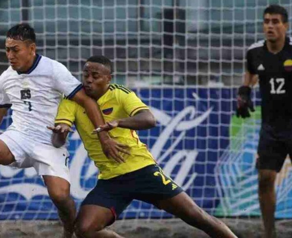 Colombia pasó por encima de la selección de El Salvador y se quedó con el oro de fútbol playa.