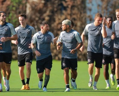 Lionel Messi estuvo acompañado en su primera práctica con el conjunto del Inter Miami junto a Sergio Busquets y Josef Martínez