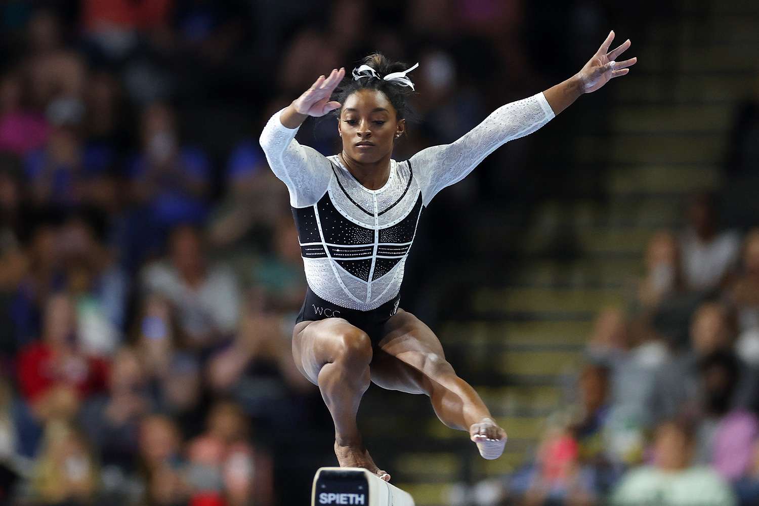 La gimnasta Simone Biles se había alejado de las competencias debido a problemas de salud mental que sufrió durante los Juegos Olímpicos