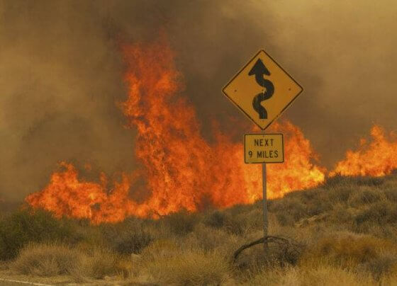 Los bomberos contuvieron parcialmente este martes 1 de agosto un enorme incendio que comenzó en una reserva de vida silvestre en California y se extendió a Nevada