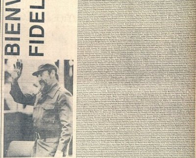 Conozca quienes firmaron la carta de bienvenida de Fidel Castro a Venezuela y el análisis político del autor acerca del impacto de Castro en la vida de Chávez y de toda Venezuela.