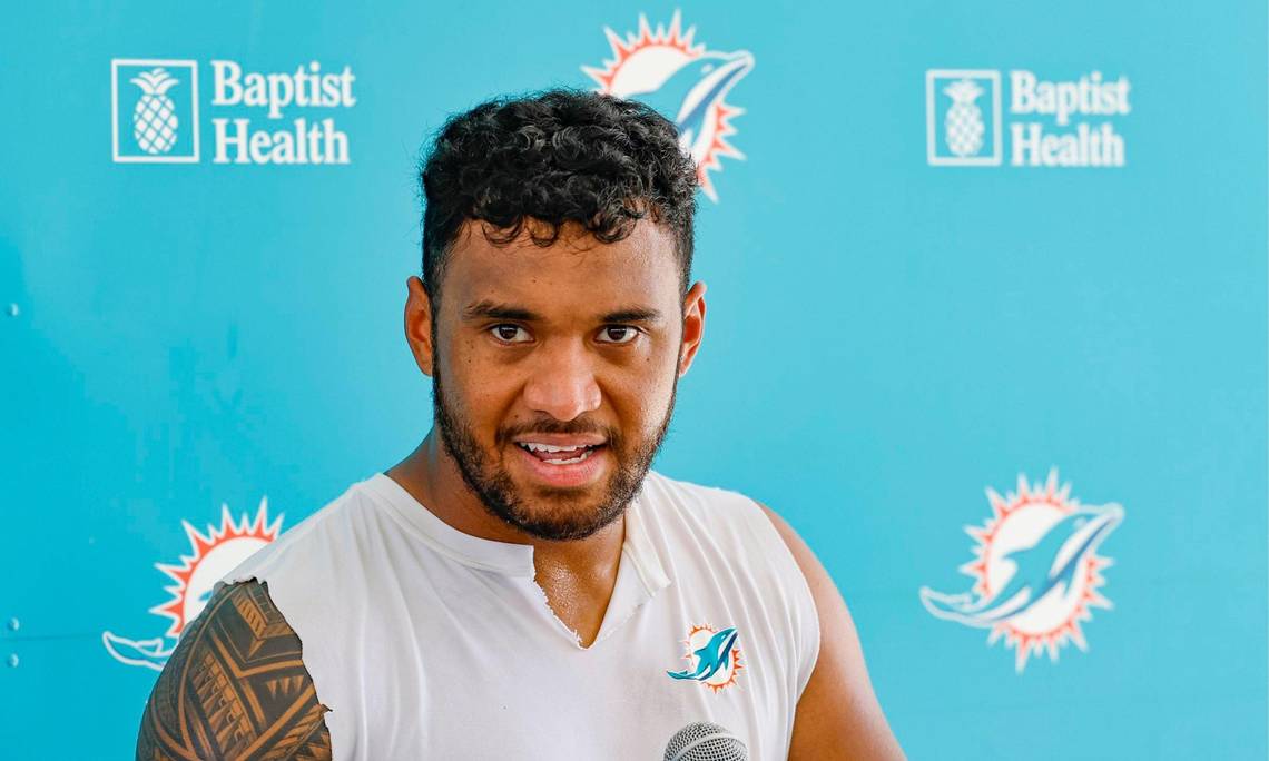 El mariscal de campo de Miami Dolphins, Tua Tagovailoa, indicó que su entrenamiento ha sido intenso durante la temporada baja