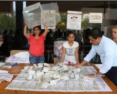 En México se sigue el proceso bajo escrutinio por todos los acontecimientos que realizan para hacer fraude y para que su candidato sea el número uno en la lista.