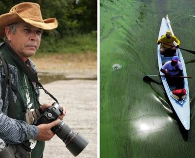 Al colega Gustavo Bauer nuestro reconocimiento por su paciencia y profesionalismo que con cientos de fotografías alertó al mundo sobre el ecocidio lacustre ante la mirada indiferente de muchos.