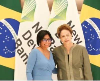 Delcy Rodríguez y Dilma Rousseff se reunieron hace pocos minutos para fortalecer e impulsar la cooperación económica.