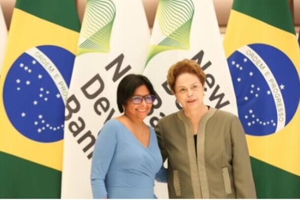 Delcy Rodríguez y Dilma Rousseff se reunieron hace pocos minutos para fortalecer e impulsar la cooperación económica.