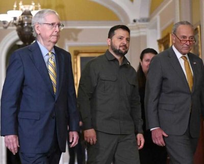 Volodimír Zelenski viajó desde Nueva York hasta la capital estadounidense para insistir sobre la importancia de la ayuda de Estados Unidos para "combatir el terror ruso".