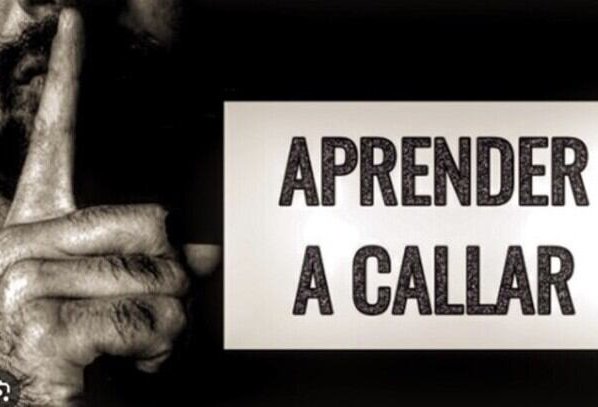 Importante que conozcamos que hay intención de manipularnos y saber cómo defenderse pero aprender a callar es más reciente.