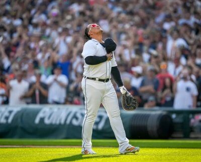 Miguel Cabrera disputó este domingo su último compromiso como pelotero profesional tras 20 años de carrera en las Grandes Ligas llena de éxitos