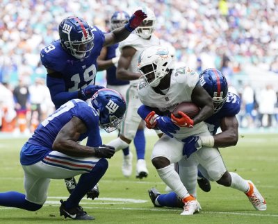 El ala abierta de los Miami Dolphins fue pieza clave para que Miami Dolphins superara 31 a 16 a New York Giants y lograr su cuarto triunfo de la campaña