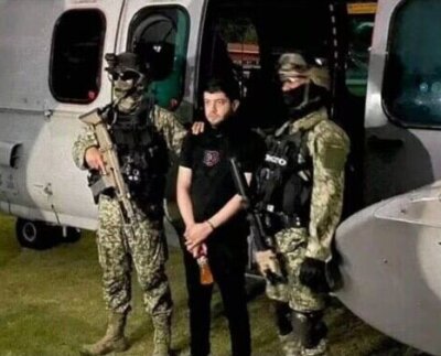 Oficiales de la Guardia Nacional de México arrestaron al violento jefe de seguridad del ala “Chapitos” del cartel de la droga de Sinaloa .