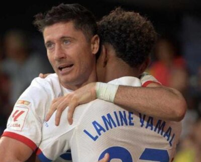 El goleador del Barça explicó que su relación con el joven Lamine Yamal es muy buena y que esto solo ha sido una acción dentro del partido.