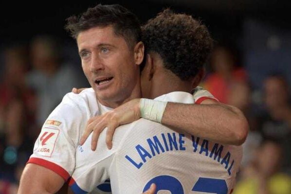 El goleador del Barça explicó que su relación con el joven Lamine Yamal es muy buena y que esto solo ha sido una acción dentro del partido.