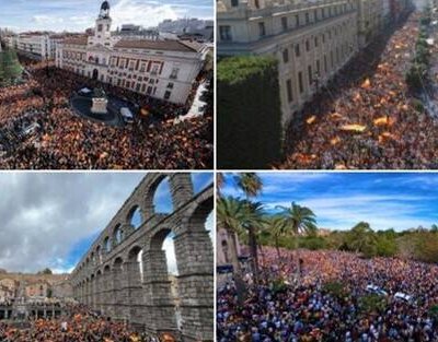 El malestar por los acuerdos alcanzados por el Partido Socialista Obrero Español (PSOE) para apuntalar la investidura de Pedro Sánchez sigue tomando las calles de varias ciudades españolas.