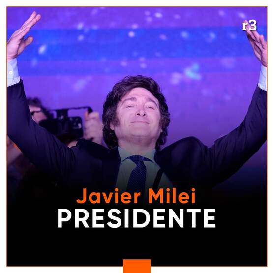 El candidato presidencial Javier Milei resultó electo presidente de Argentina con un 55,95% de los votos frente al 44,04% de los obtenidos por el candidato peronista, Sergio Massa quién felicitó a mi ley por su triunfo.