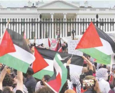 Los líderes árabes presionaron públicamente al secretario de Estado estadounidense, Anthony Blinken, para que garantice un alto el fuego inmediato en Gaza