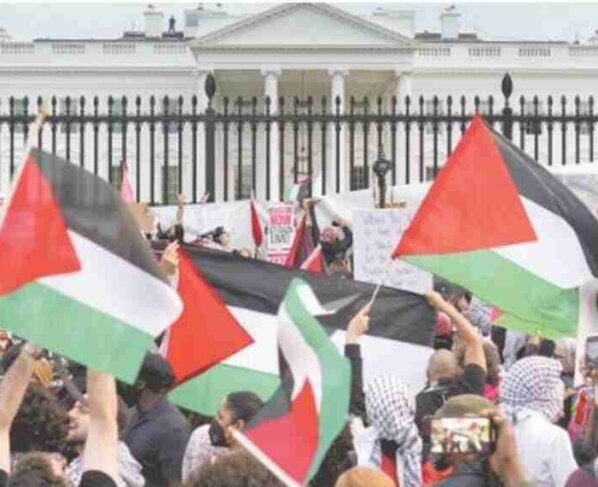 Los líderes árabes presionaron públicamente al secretario de Estado estadounidense, Anthony Blinken, para que garantice un alto el fuego inmediato en Gaza