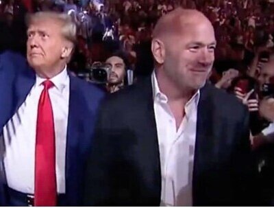 El expresidente de los Estados Unidos, Donald Trump asistió al show de UFC (Campeonato de Artes Marciales Mixtas ) en el Madison Square Garden donde fue ovacionado por el público.