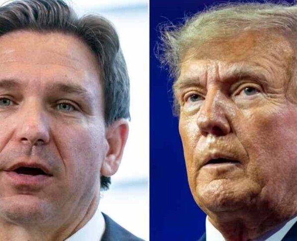 El expresidente Donald Trump se reunió en privado con el gobernador de Florida, Ron DeSantis, lo que marcó una distensión entre los ex rivales