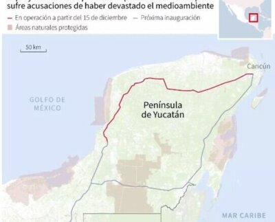 Primer tramo del Tren Maya generó críticas indígenas y ambientalistas, porque representa los primeros 473 kilómetros de los más de 1.500 presupuestados.