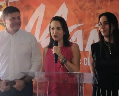 Voluntad Popular celebró 14 años de su fundación, en un acto que contó con la asistencia de María Corina Machado, candidata presidencial.