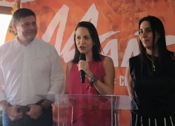 Voluntad Popular celebró 14 años de su fundación, en un acto que contó con la asistencia de María Corina Machado, candidata presidencial.