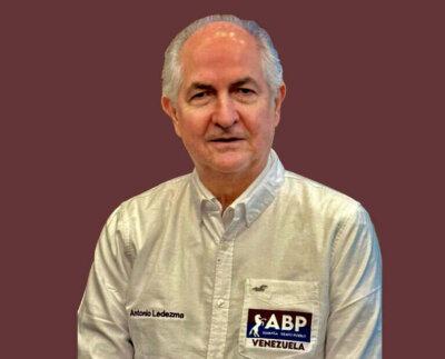 María Corina será la abanderada del pueblo contra viento y marea. Antonio Ledezma, coordinador del consejo político internacional.